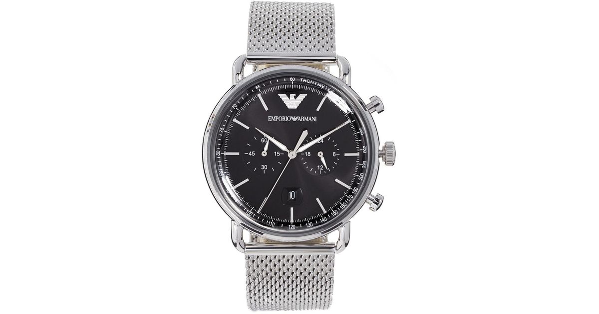 emporio armani aviator watch