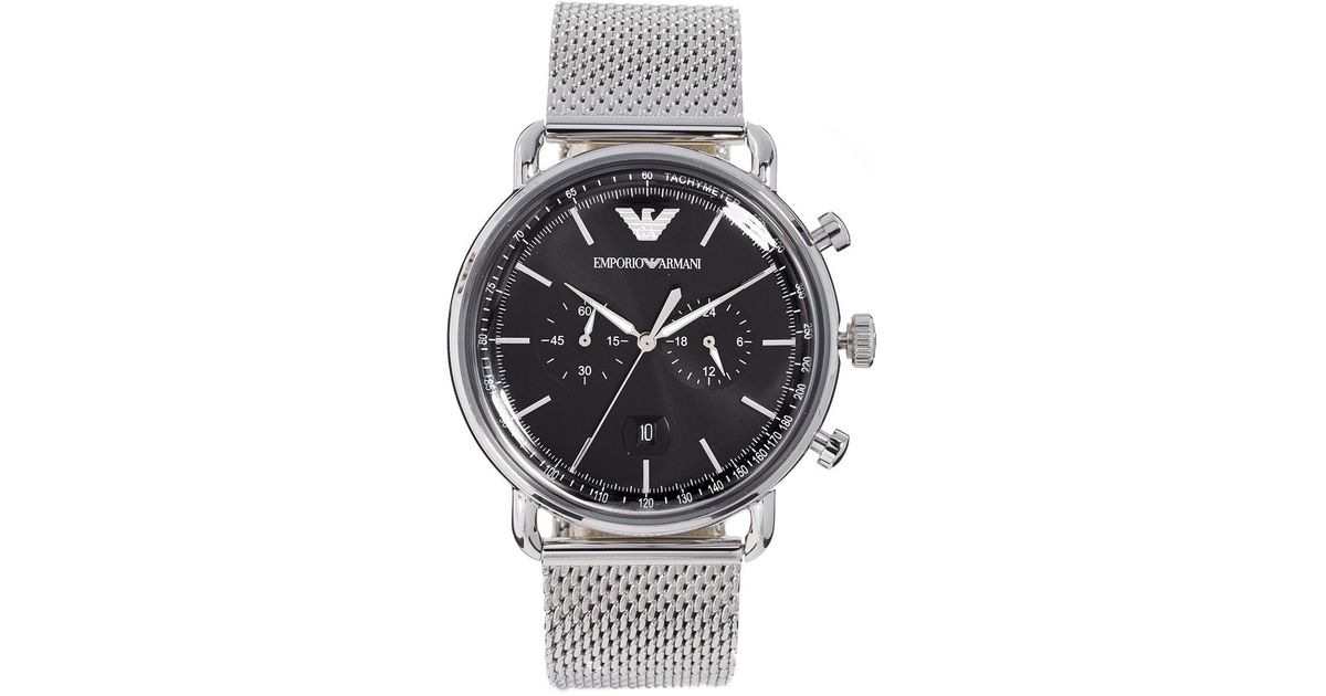 emporio armani aviator chronograph