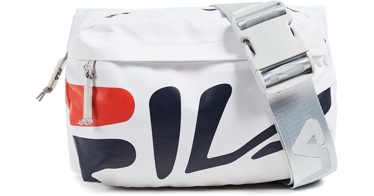 fila white waist bag
