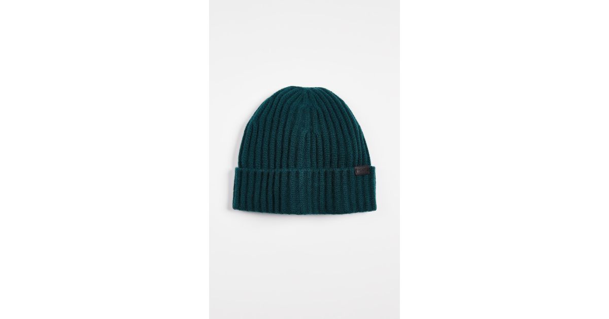 coach cashmere beanie
