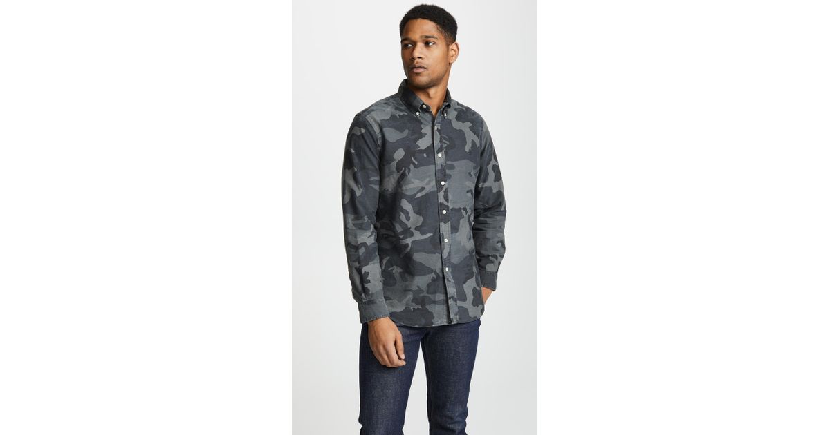 polo ralph lauren classic fit camo oxford shirt