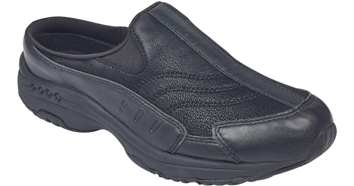 traveltime leather clogs