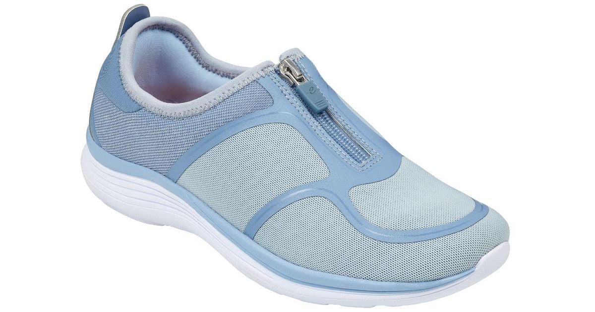 Easy Spirit Gemela Zip Front Walking Shoe in Black Lyst