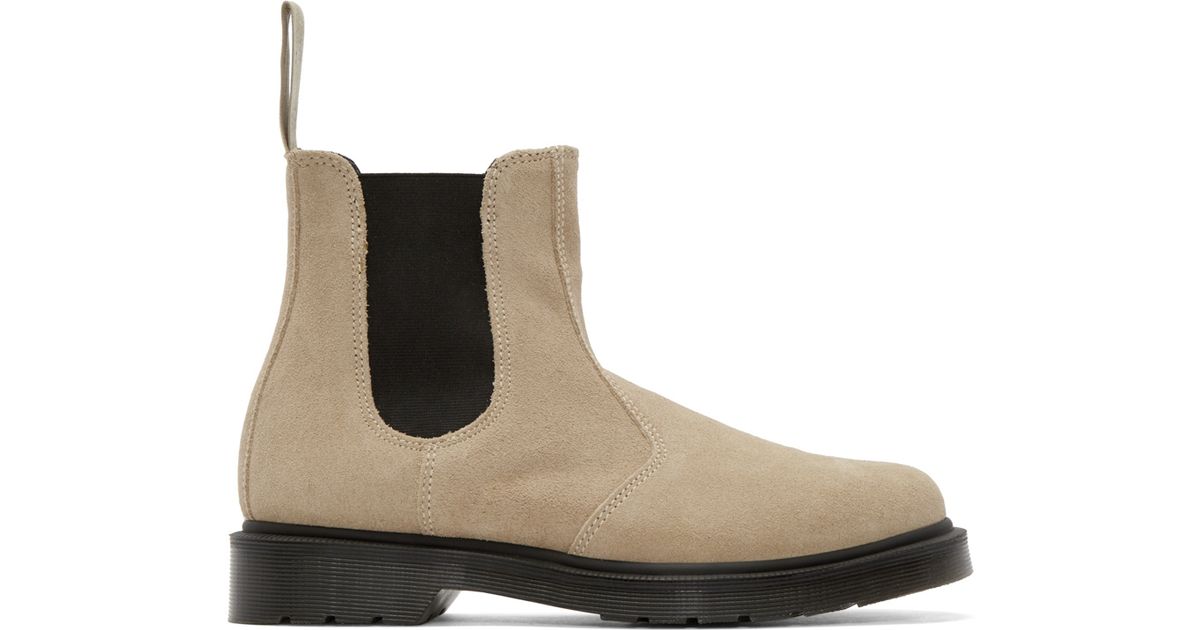 dr martens boots beige