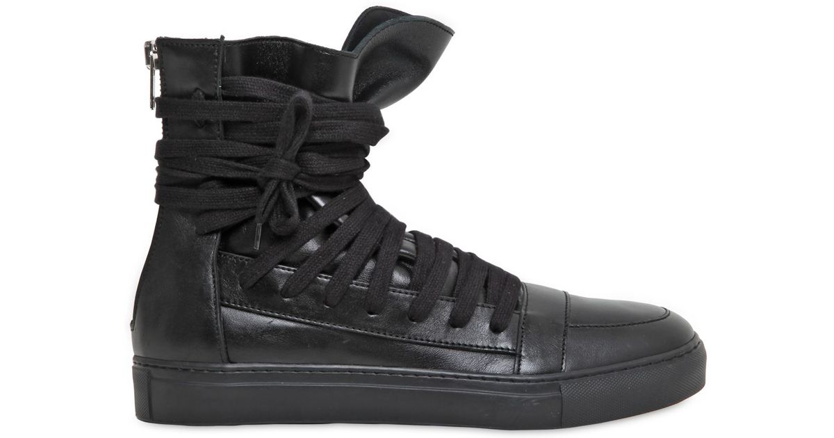leather van high tops