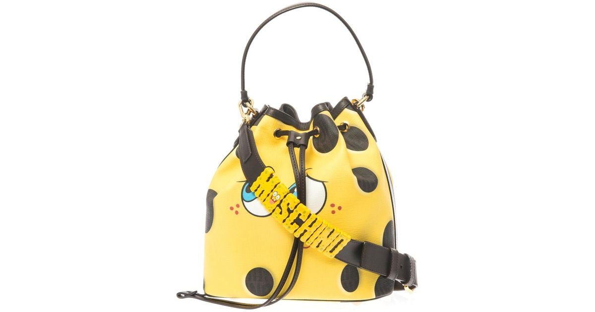 Moschino Spongebob Leather Bucket Bag 