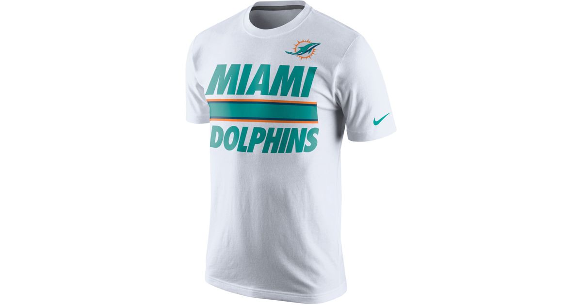 white miami dolphins t shirt