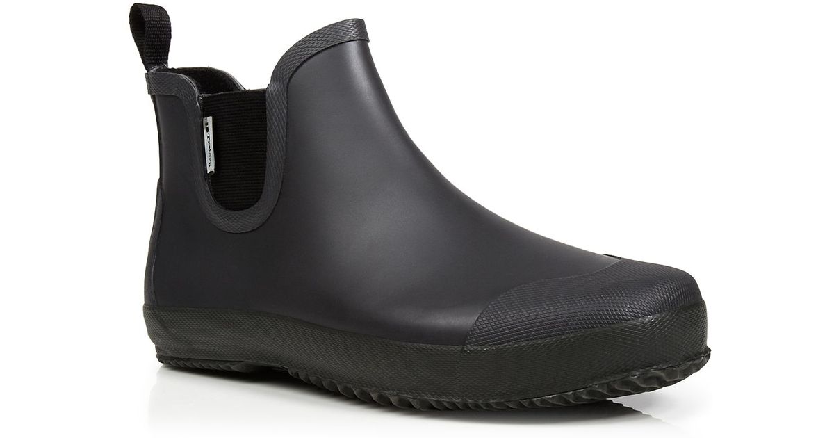 low rubber boots