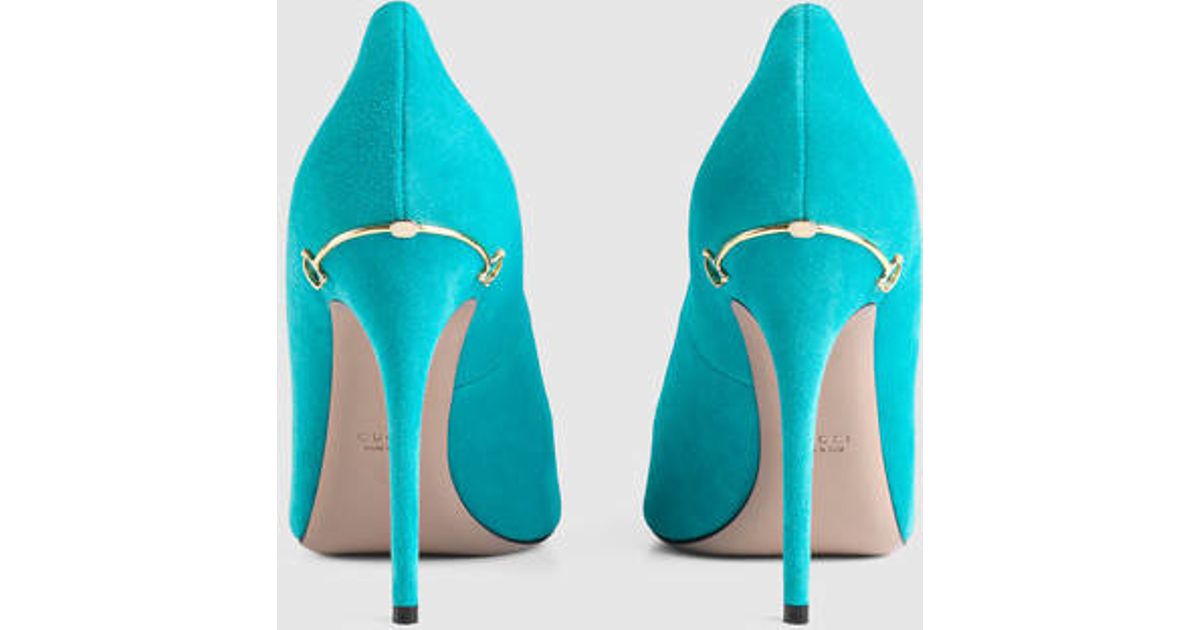 turquoise suede heels