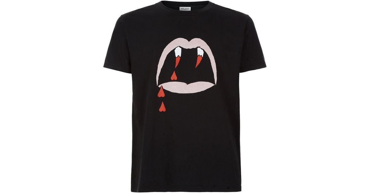 saint laurent vampire t shirt