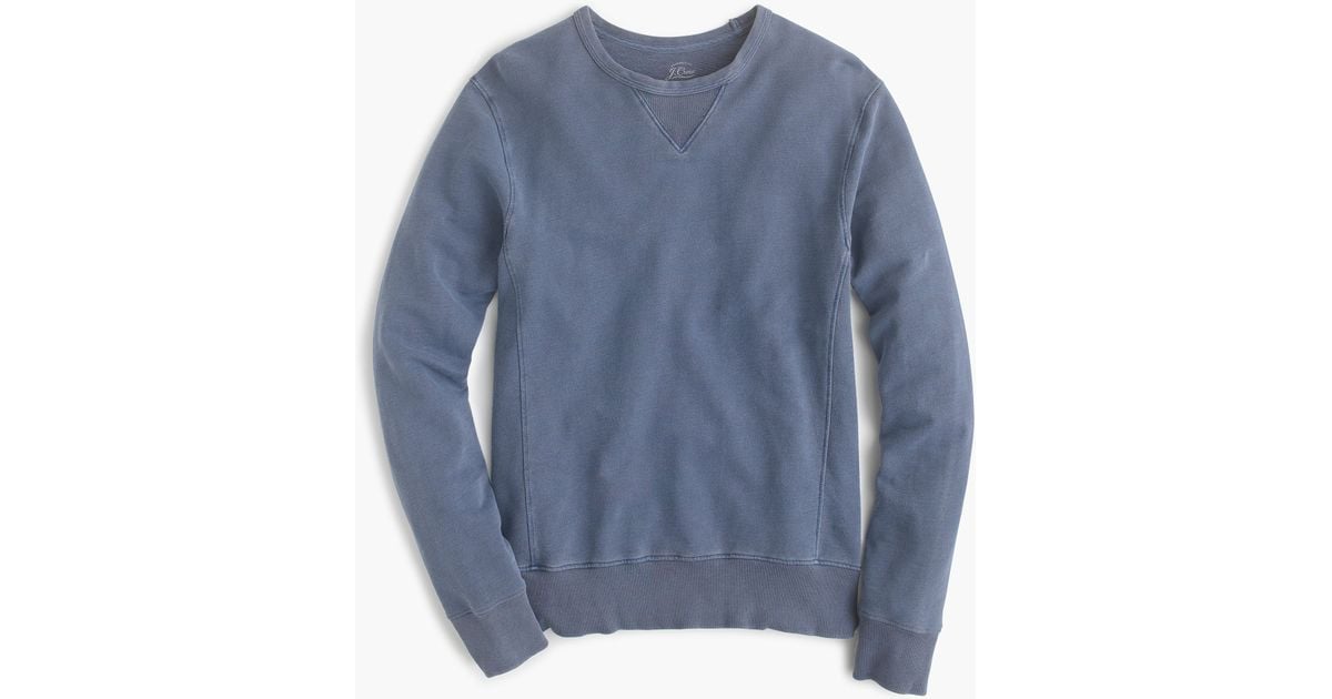 faded blue sweatshirt