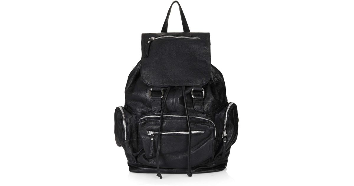 topshop leather backpack