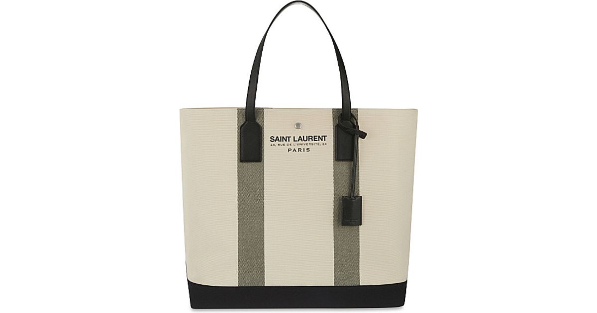 saint laurent canvas tote