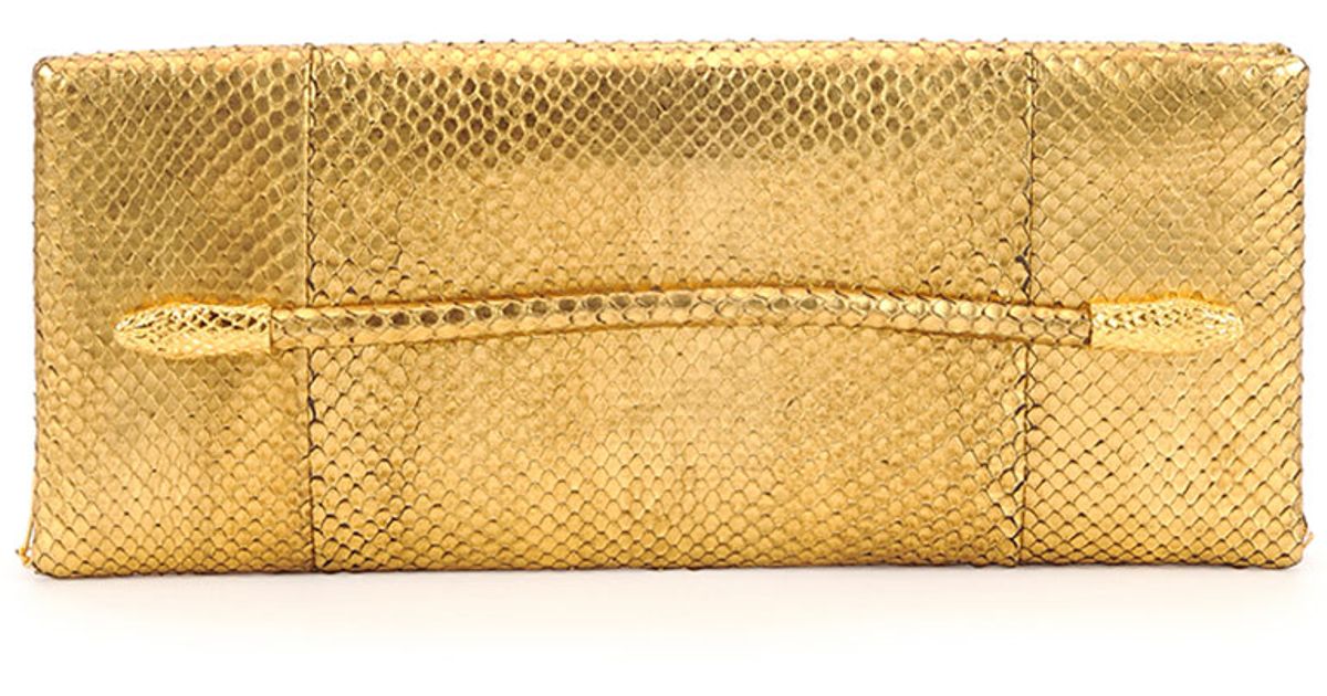 tom ford gold clutch