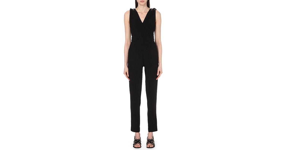 maje black jumpsuit