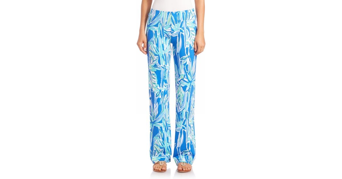 Lilly Pulitzer May Palazzo Pants in Blue Lyst