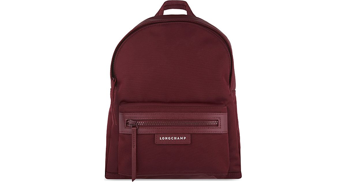 Longchamp Red Le Pliage Neo Backpack