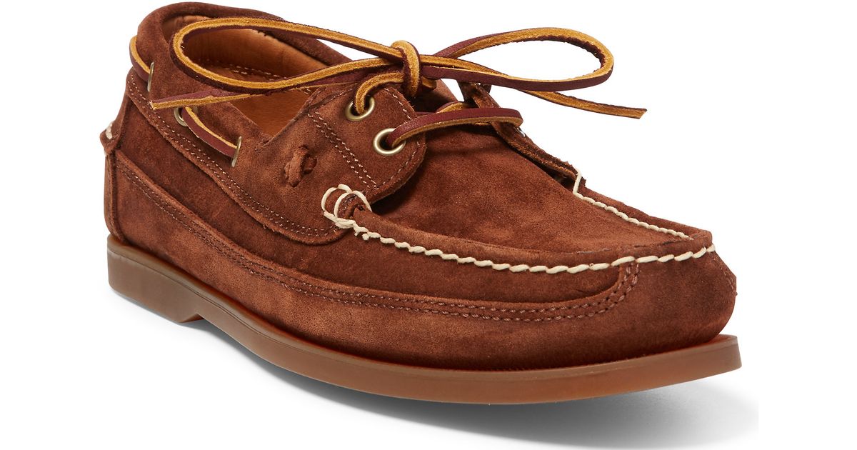 ralph lauren suede boat shoes