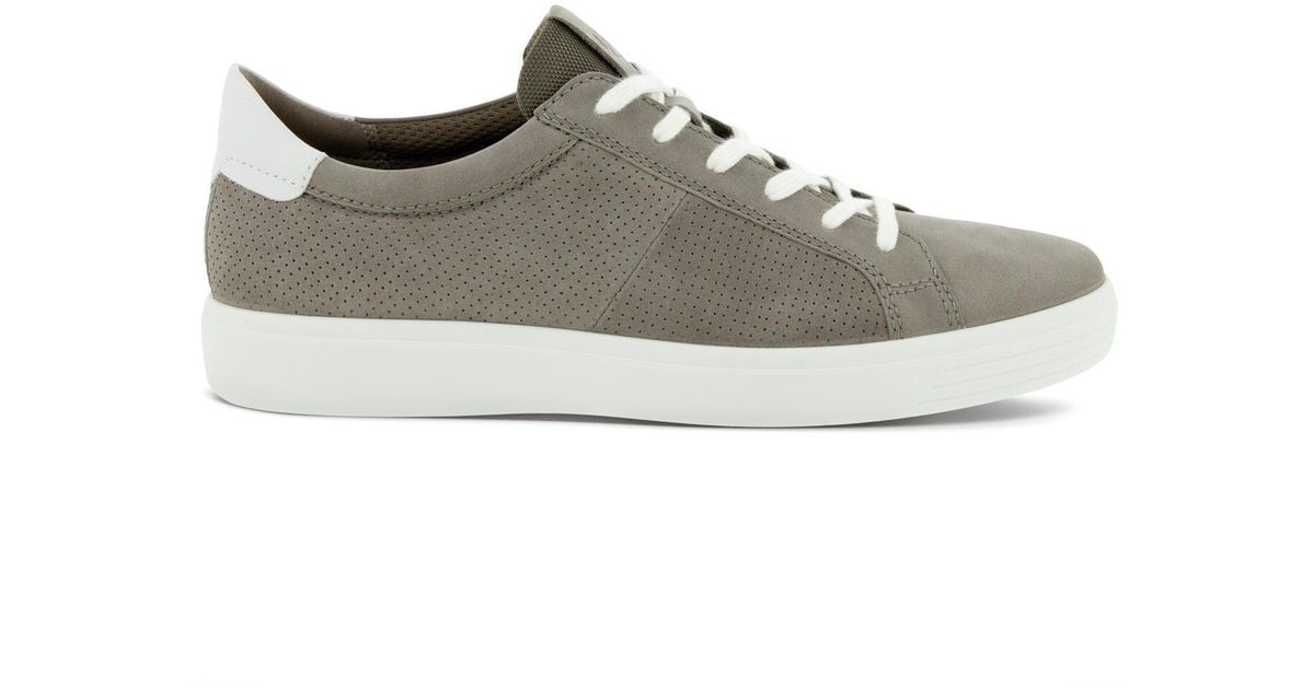 Ecco Leather Soft Classic Laced Shoe in Gray for Men - Save 5% | Lyst