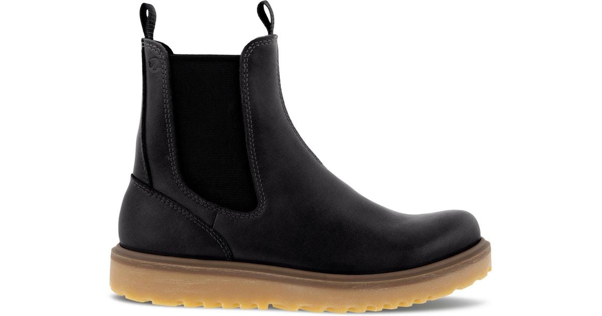 Ecco Leather Staker Tall Chelsea Boots Size in Black Lyst