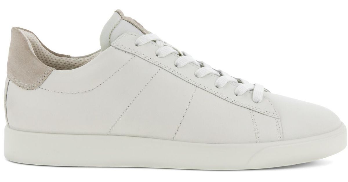 Ecco Suede Street Lite Retro Sneaker Size 39 White | Lyst