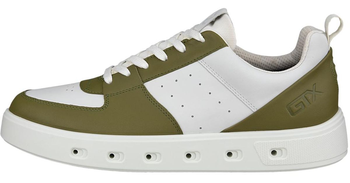 Ecco street 720 gtx sneaker gore tex in green for men lyst