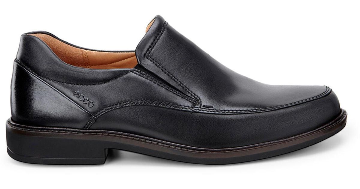 Ecco Holton Apron Toe Slip-on Size in Black for Men | Lyst