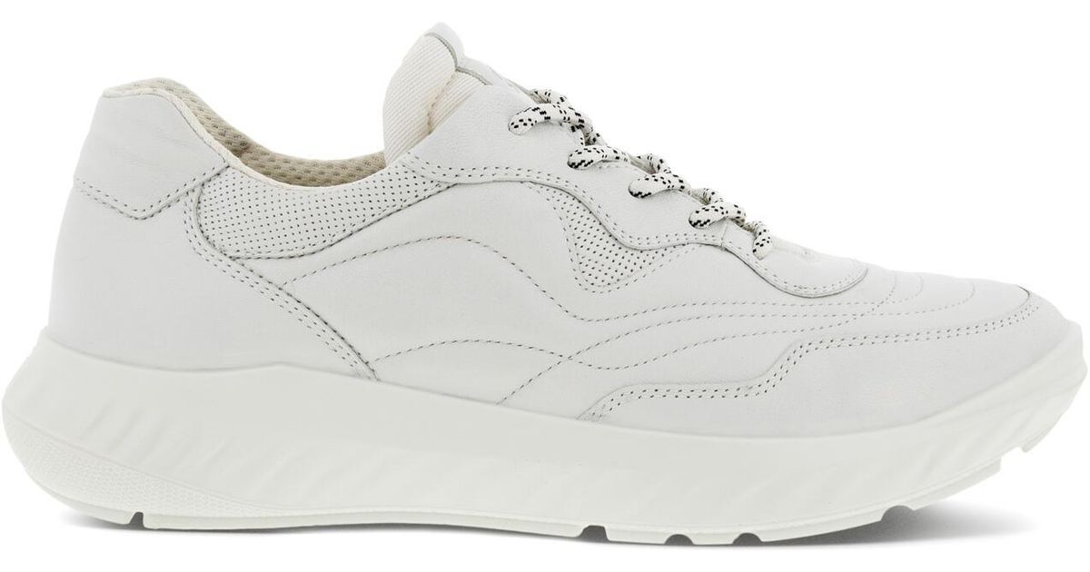 Ecco Leather Ath-1ftr Sneaker in White/Bright White (White) | Lyst