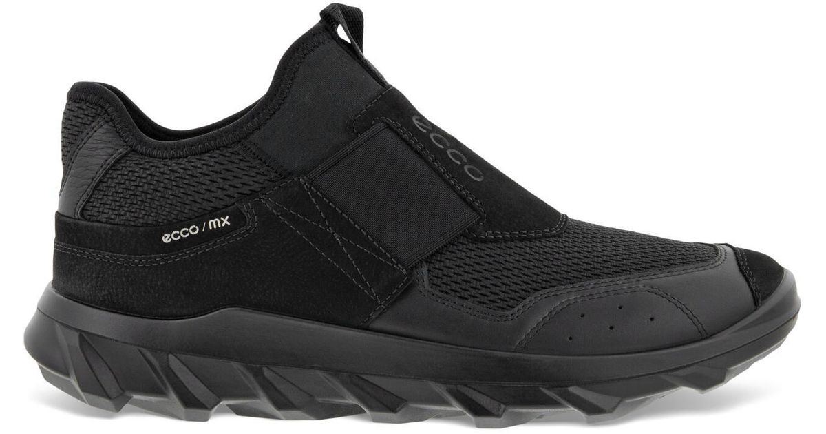 Ecco Leather Mx Low Slip-on Shoe in Black for Men | Lyst