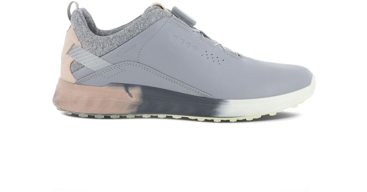 Ecco Sthree Boa Golf Shoes in Silver Grey (Gray) Lyst