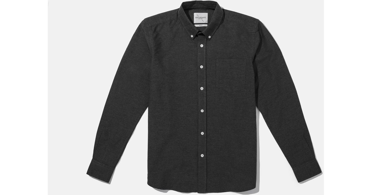 charcoal oxford shirt