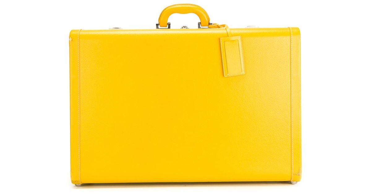 vintage yellow suitcase