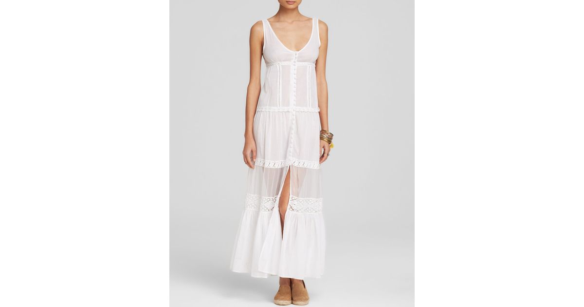 white maxi slip