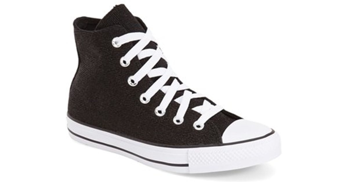 converse black sparkle sneakers