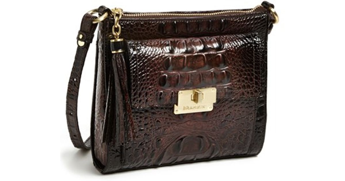 Brahmin Brown Melbourne Mimosa Crossbody Bag Brahmin Brown Melbourne Mimosa Crossbody Bag