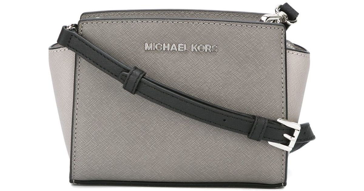 MICHAEL Michael Kors 'selma' Crossbody Bag in Gray | Lyst
