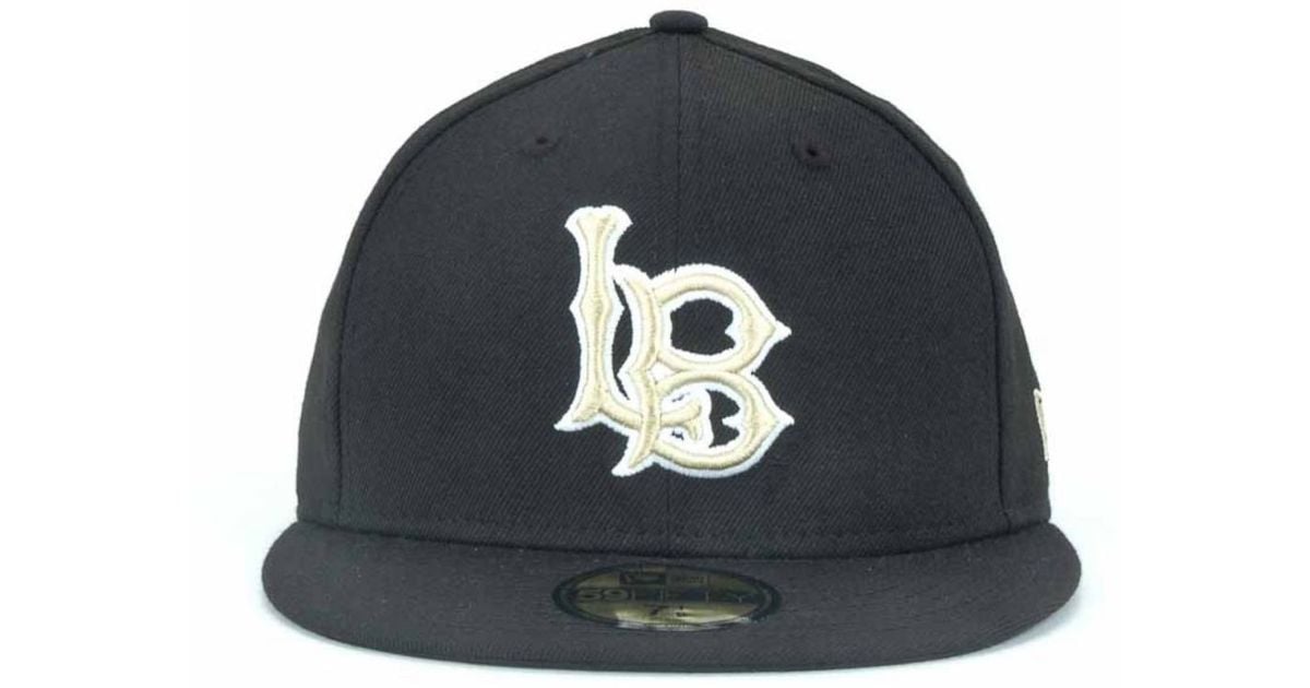 KTZ Long Beach State 49Ers 59Fifty Cap in Black for Men | Lyst