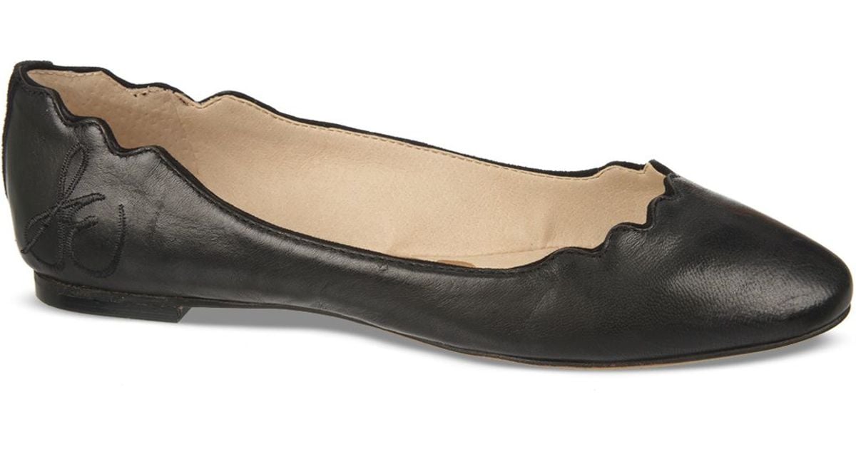 sam edelman black leather flats