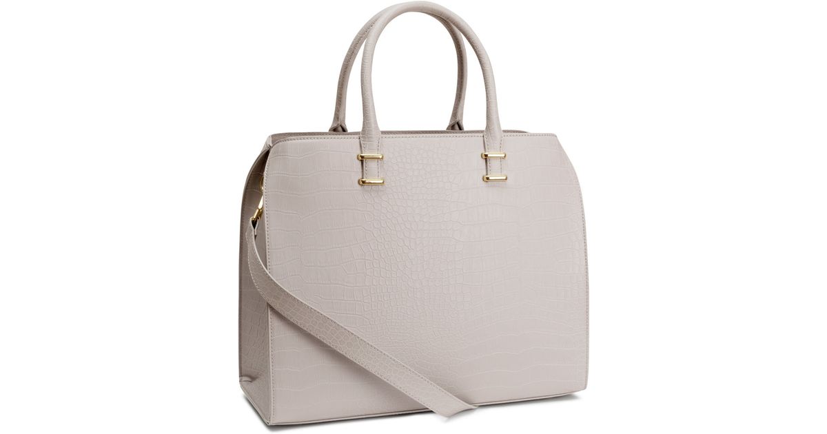 H&M Handbag in Gray | Lyst