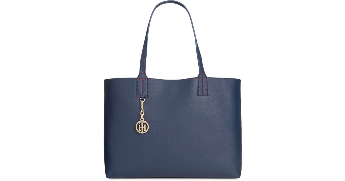 tommy hilfiger tote bag blue