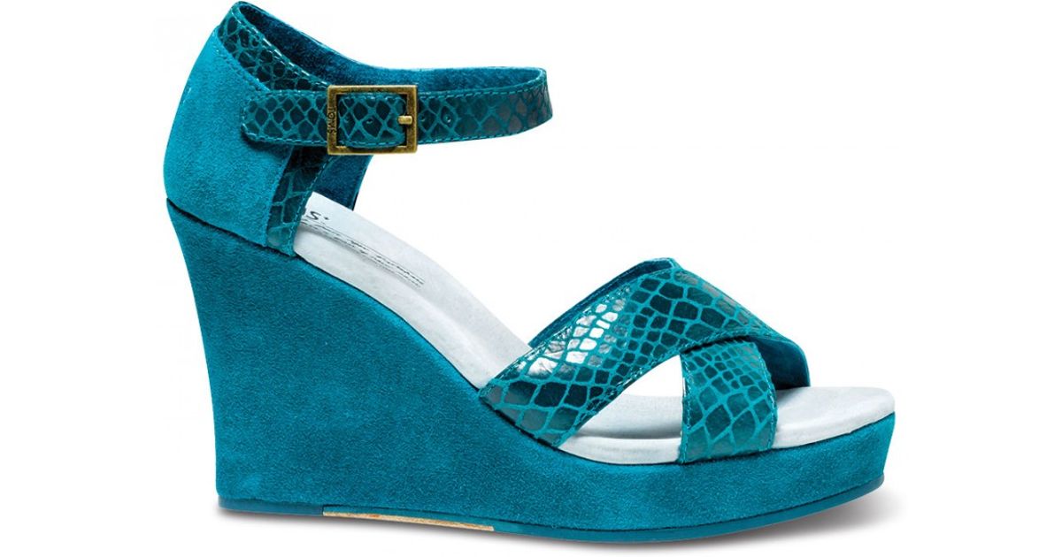 teal wedges