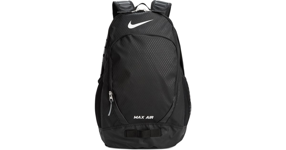 nike max air backpack black