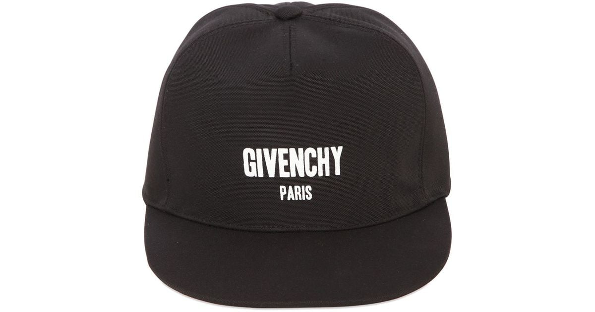 Givenchy Cotton Embroidered Logo Cap in Black for Men - Lyst