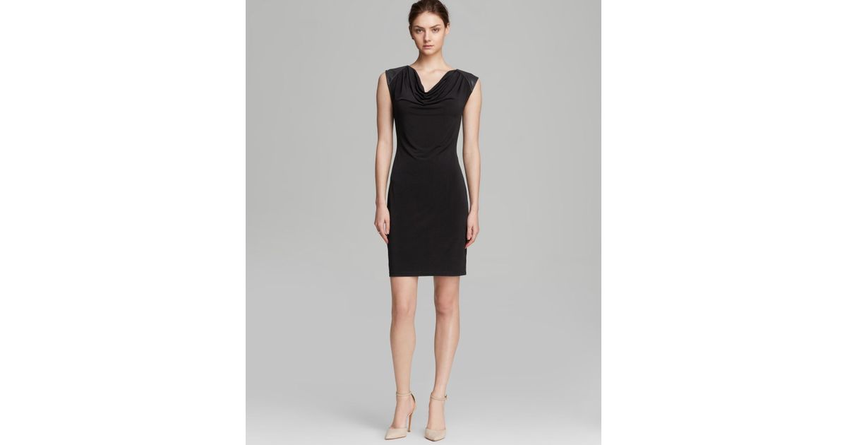 calvin klein cowl neck dress