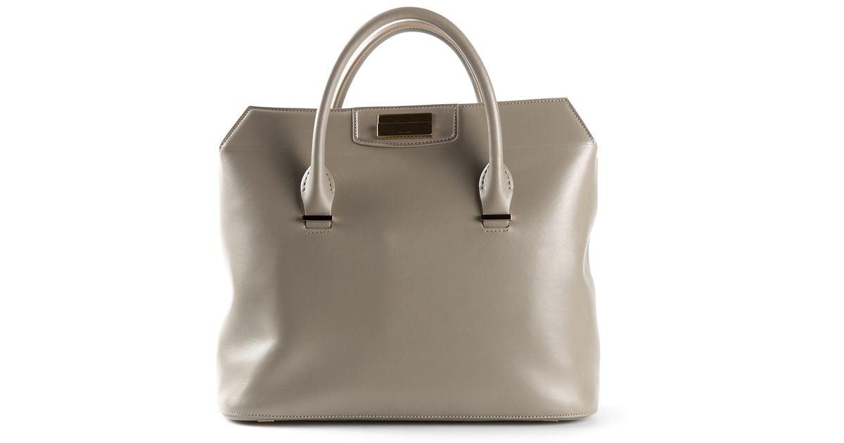 The Row 'Carry All 12' Tote in Grey (Gray) - Lyst