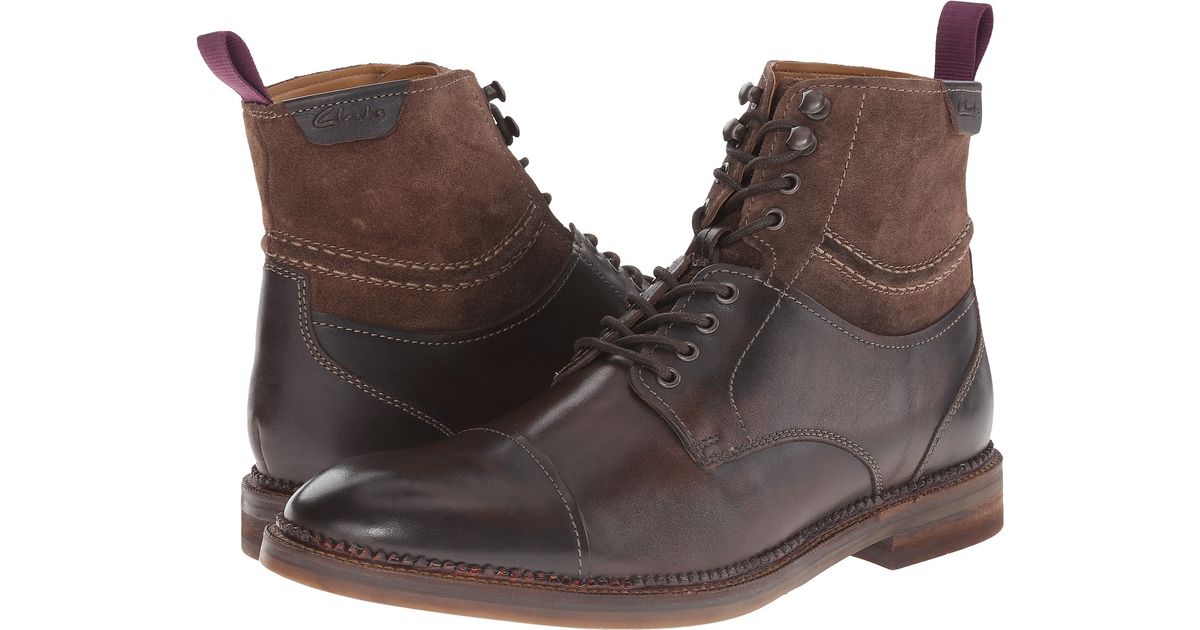 clarks bushwick leather chukka boots