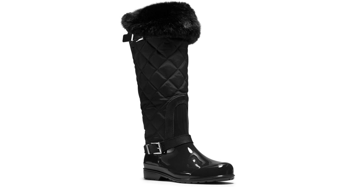 michael kors fulton quilted boots