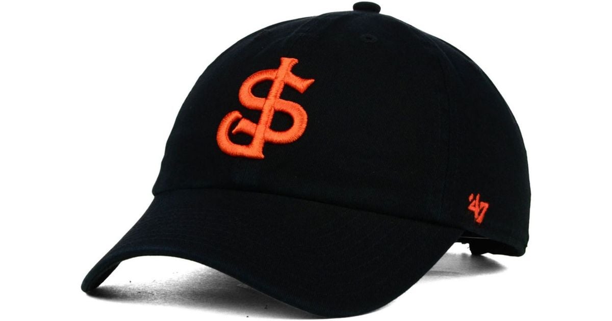 47 Brand San Jose Giants Clean Up Cap in Black for Men Lyst