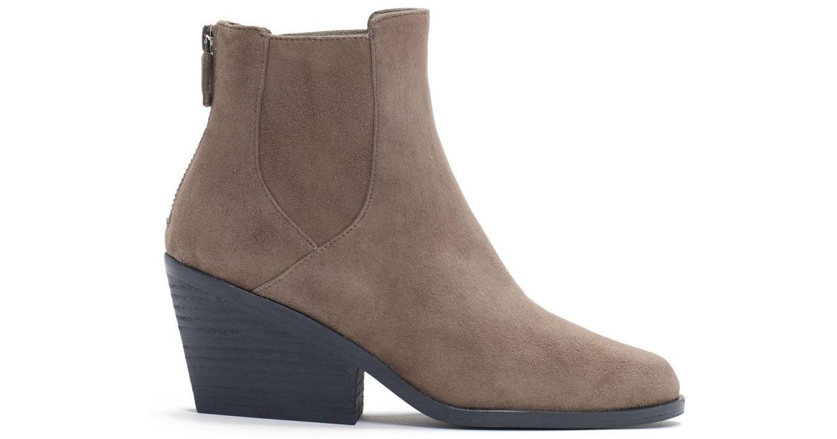 eileen fisher suede booties
