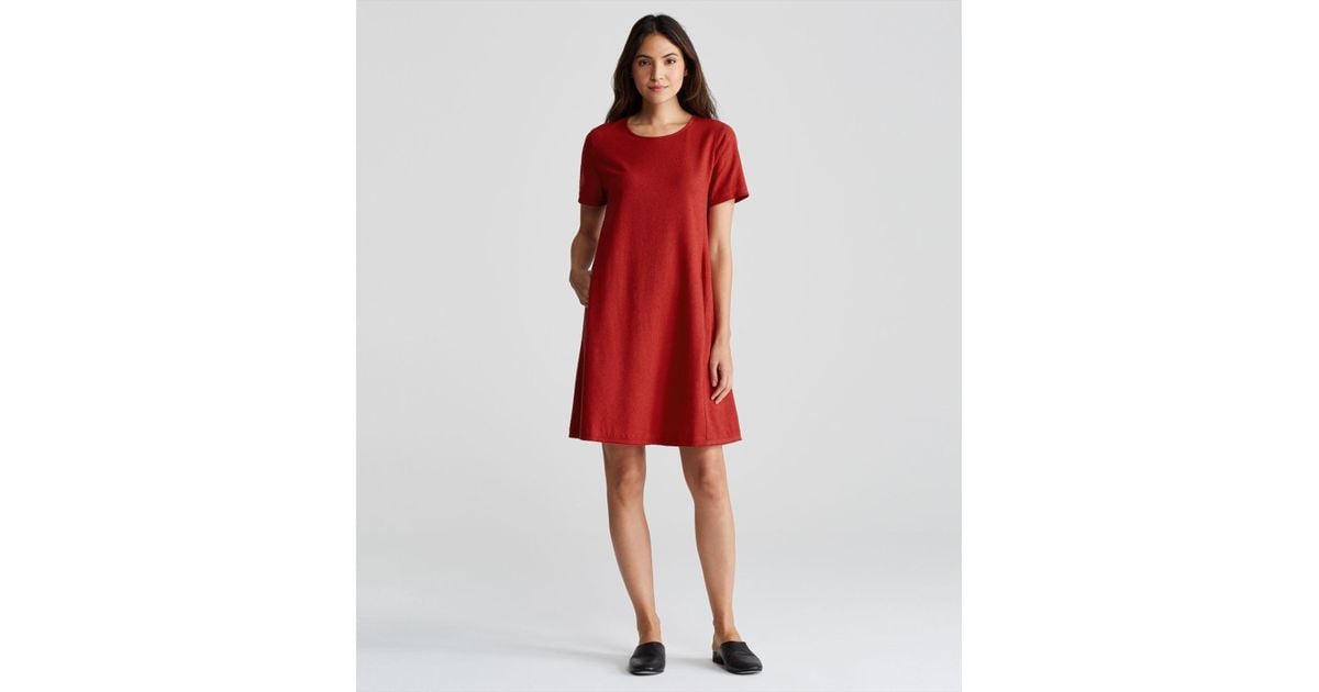 silk noil dress